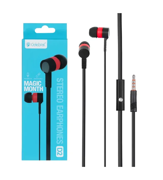 تصویر  هندزفری سیمی سلبریت مدل D2