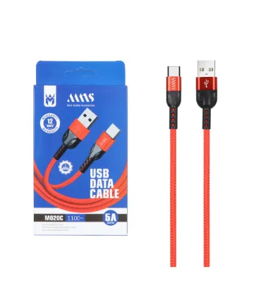 تصویر کابل شارژ فست تایپ سی ام ان اس مدل M020C طول 1.1 متر
