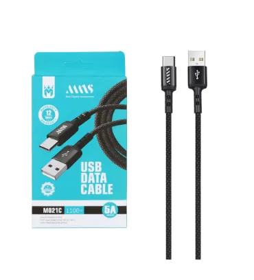 تصویر  کابل شارژ فست تایپ سی ام ان اس مدل M021C طول 1.1 متر