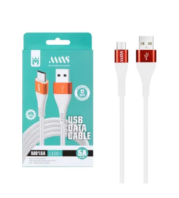 تصویر  کابل شارژ فست اندروید ام ان اس مدل M018A طول 1.1 متر
