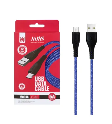 تصویر کابل شارژ فست تایپ سی ام ان اس مدل M015C طول 1.1 متر