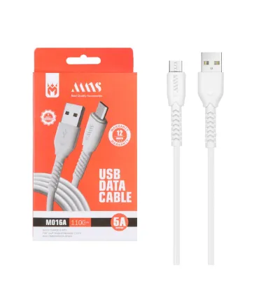 تصویر  کابل شارژ فست اندروید ام ان اس مدل M016A طول 1.1 متر