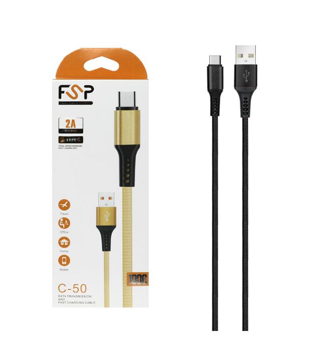 تصویر  کابل شارژ اف اس پی Type-C مدل C-50