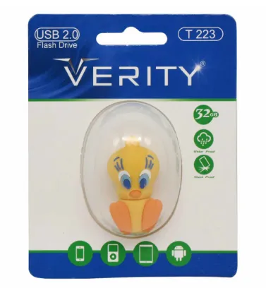 تصویر  فلش مموری وریتی عروسکی مدل T223 USB2.0 ظرفیت 32 گیگابایت