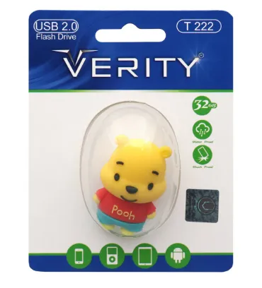 تصویر فلش مموری وریتی عروسکی مدل T222 USB2.0 ظرفیت 32 گیگابایت