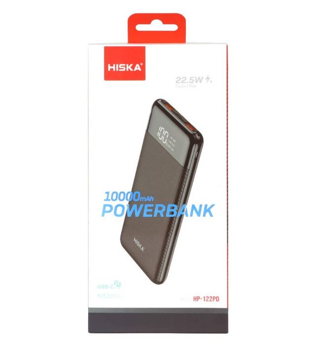تصویر  پاوربانک هیسکا مدل HP-122PD 22.5W ظرفیت 10000 میلی آمپر ساعت
