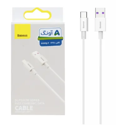 تصویر  کابل شارژ فست بیسوس تایپ سی مدل CATYS-02