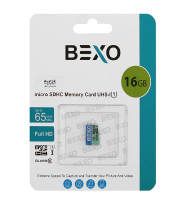 کارت حافظه microSDHC بکسو مدل 433X کلاس 10 استاندارد UHS-I U1 سرعت 65MB/s ظرفیت 16 گیگابایت