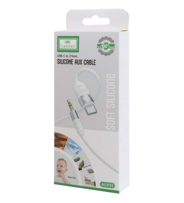 تصویر  تبدیل AUX به Type-C ارلدام مدل AUX55