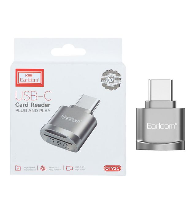 تصویر  تبدیل Card Reader به Type-C ارلدام مدل ET-OT92C