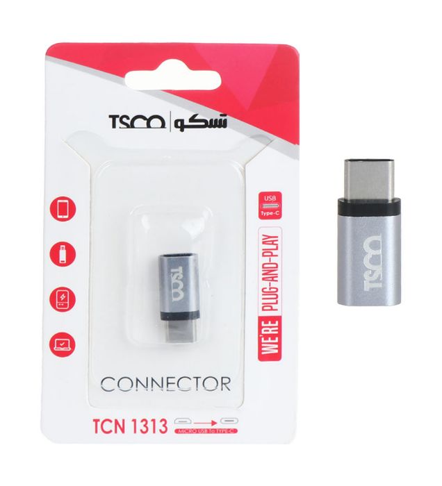 تصویر  تبدیل micro usb به type c تسکو مدل TCN 1313