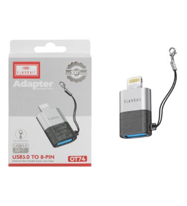 تصویر  تبدیل USB به Lightning ارلدام مدل ET-OT74