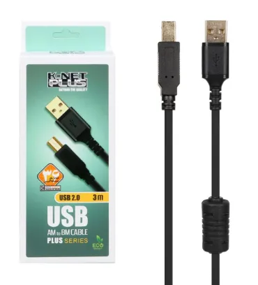 تصویر  کابل پرینتر 3 متری کی نت پلاس USB 2.0 مدل KP-CUPA2030