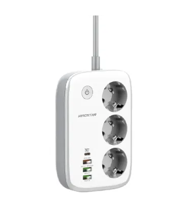 تصویر  چندراهی برق کینگ استار مدل KPS 5170 3AC 2500W - 3P/USB - 1P/C ( 30W ) PD