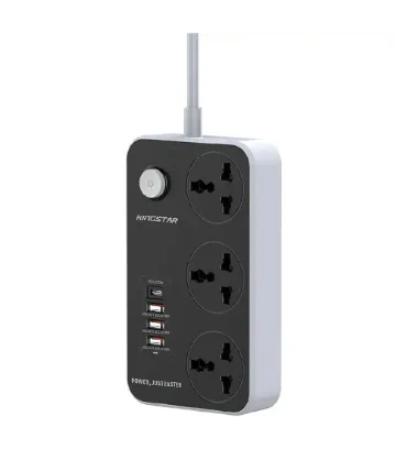 تصویر  چندراهی برق کینگ استار مدل KPS 5145 3AC 2500W - 3P/USB - 1P/C ( 38W ) PD