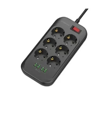 تصویر  چندراهی برق کینگ استار مدل KPS 5105 6AC 2500W - 4P/USB ( 17W )