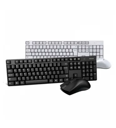 تصویر کیبورد بی سیم فیلیپس مدل SPT 6501 W