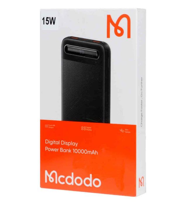 تصویر  پاوربانک مک دودو 15W مدل MC-418 ظرفیت 10000 میلی آمپر ساعت
