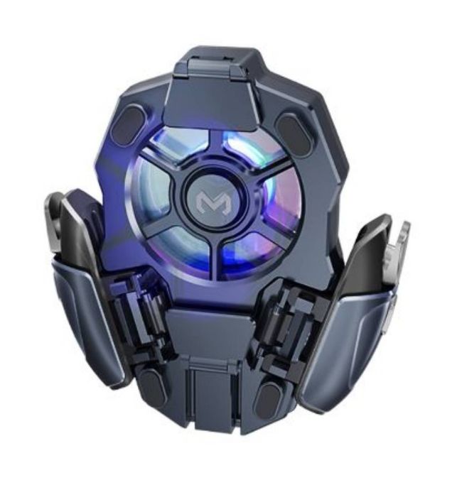 تصویر  دسته بازی موبایل لیزری و خنک کننده ممو مدل AK03 New 2024