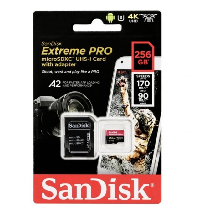 تصویر  کارت حافظه SQXCD سن دیسک مدل Extreme Pro 4K ظرفیت 256 گیگابایت تصویر  کارت حافظه SQXCD سن دیسک مدل Extreme Pro 4K ظرفیت 256 گیگابایت