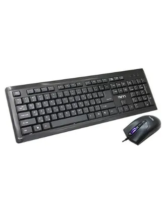 تصویر کیبورد و ماوس با سیم تسکو مدل TKM 8050