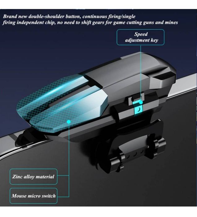 تصویر  دسته بازی موبایل لیزری کالاف دیوتی و پابجی مدل JS27
