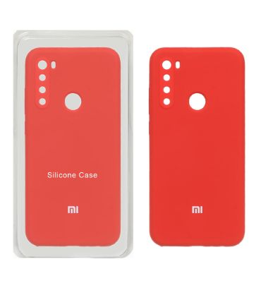 قاب سیلیکونی پاک کنی محافظ لنزدار اورجینال برای گوشی شیائومی Redmi Note 8 - قرمز