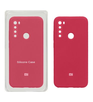 قاب سیلیکونی پاک کنی محافظ لنزدار اورجینال برای گوشی شیائومی Redmi Note 8 - آلبالویی