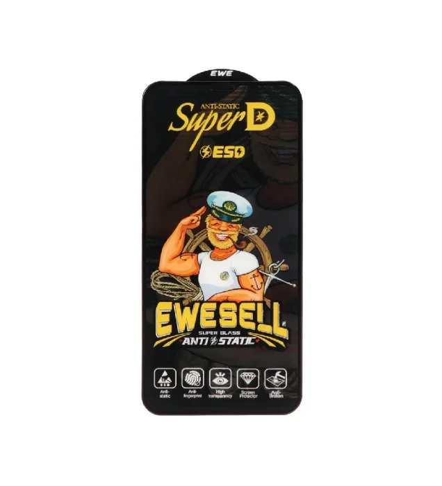 تصویر  گلس گوشی اپل آیفون 6 پلاس / 8 پلاس / 6 اس پلاس / 7 پلاس ایویسل مدل Full Cover Super D Esd