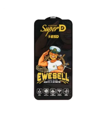 تصویر  گلس گوشی اپل آیفون 15 پرو ایویسل مدل Full Cover Super D Esd