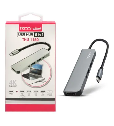 تصویر هاب 5 پورت USB-C تسکو مدل 1160