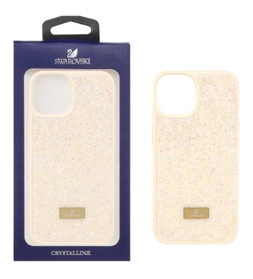 قاب گوشی اپل iPhone 13 / iPhone 14 مدل Swarovski - کرم