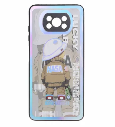 تصویر قاب هولوگرامی هفت رنگ برای گوشی شیائومی Poco X3 / Poco X3 Pro / Poco X3 NFC - طرح 131