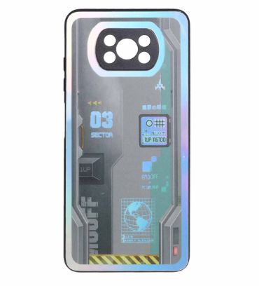 قاب هولوگرامی هفت رنگ برای گوشی شیائومی Poco X3 / Poco X3 Pro / Poco X3 NFC - طرح 128