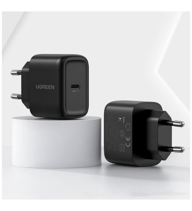 تصویر  شارژر دیواری یوگرین 25 وات مدل CD250 به همراه کابل یک متری تایپ سی به تایپ سی (دو پین) تصویر  شارژر دیواری یوگرین 25 وات مدل CD250 به همراه کابل یک متری تایپ سی به تایپ سی (دو پین)