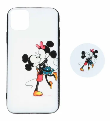 تصویر  قاب سوزنی طرح دار پاپ سوکت دار برای گوشی اپل iPhone 11 Pro Max - طرح 492