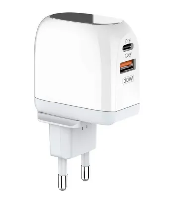 تصویر  شارژر دیواری کینگ استار 30 وات مدل KW215 PD