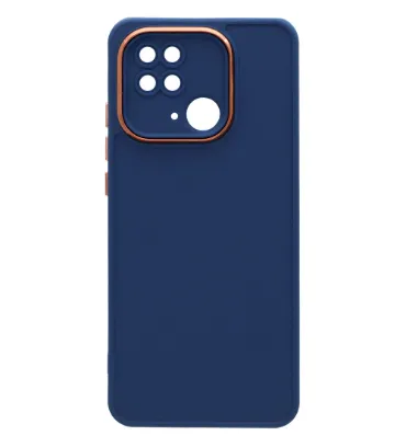 تصویر قاب Copper دور لنز متال شیائومی مدل Redmi 10C / 10 Power / Poco C40 - سرمه ای
