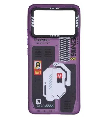 تصویر قاب گوشی شیائومی Poco X6 Pro 5G / Redmi K70E مدل SECTOR ژله ای رنگی طرح دار - کد 60