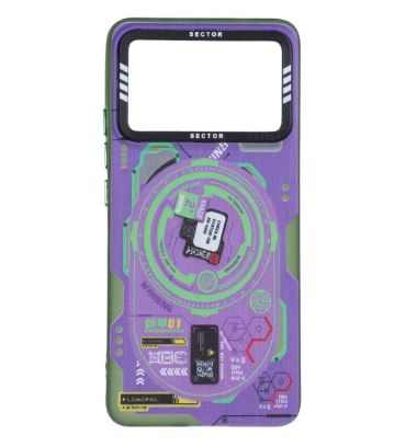 قاب گوشی شیائومی Poco X6 Pro 5G / Redmi K70E مدل SECTOR ژله ای رنگی طرح دار - کد 59