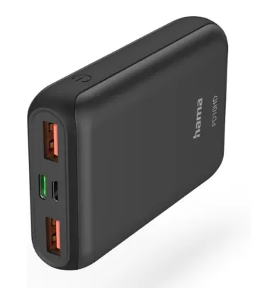 تصویر پاوربانک هاما 18 وات مدل PD10-HD-187261 ظرفیت 10000 میلی آمپر ساعت