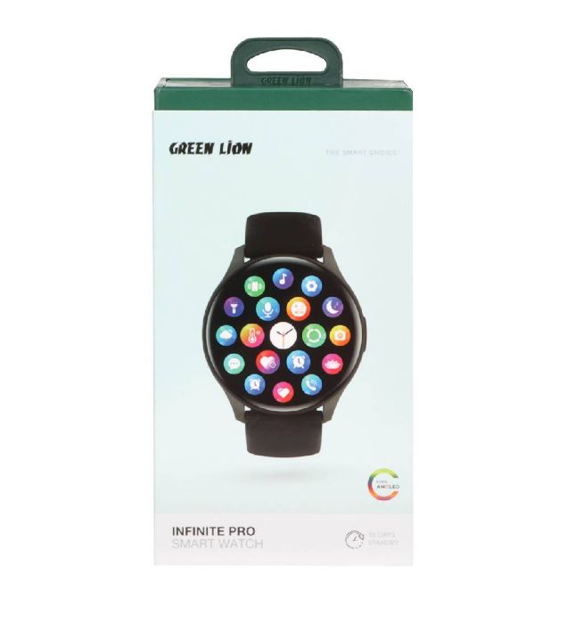 تصویر  ساعت هوشمند گرین لاین Infinite Pro GNINFPROSWBK