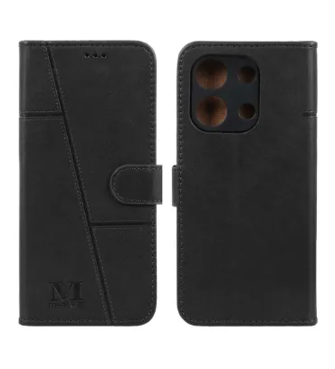 تصویر  کیف موبایل مگنتی M FIVE طرح دوخت شیائومی Redmi Note 13 4G - مشکی