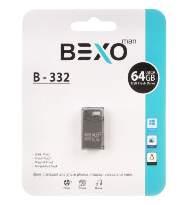 فلش مموری بکسو مدل B-332 USB2.0 ظرفیت 64 گیگابایت