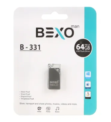 تصویر فلش مموری بکسو مدل B-331 USB2.0 ظرفیت 64 گیگابایت