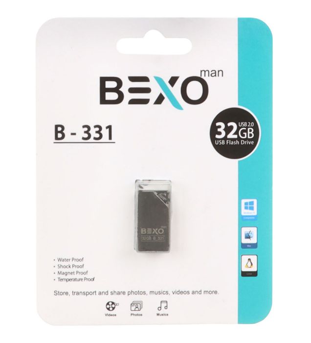 تصویر  فلش مموری بکسو مدل B-331 USB2.0 ظرفیت 32 گیگابایت