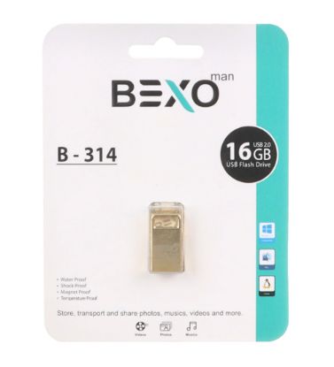 تصویر  فلش مموری بکسو مدل B-314 USB2.0 ظرفیت 16 گیگابایت