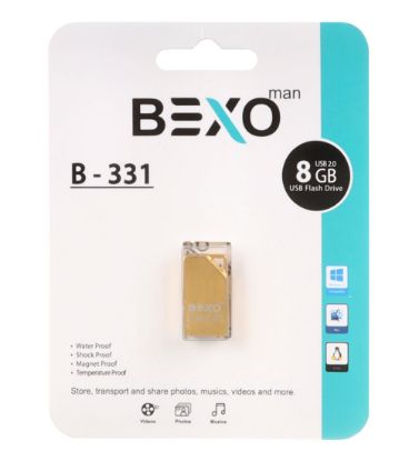 تصویر  فلش مموری بکسو مدل B-331 USB2.0 ظرفیت 8 گیگابایت