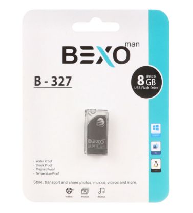 تصویر  فلش مموری بکسو مدل B-327 USB2.0 ظرفیت 8 گیگابایت