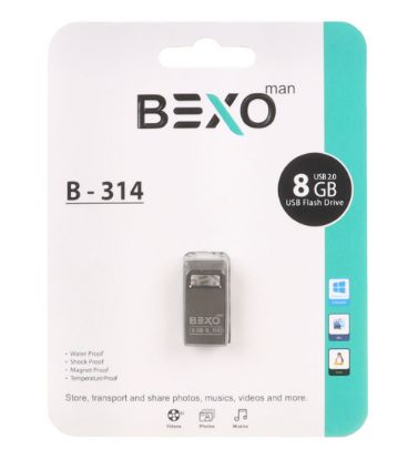 تصویر  فلش مموری بکسو مدل B-314 USB2.0 ظرفیت 8 گیگابایت